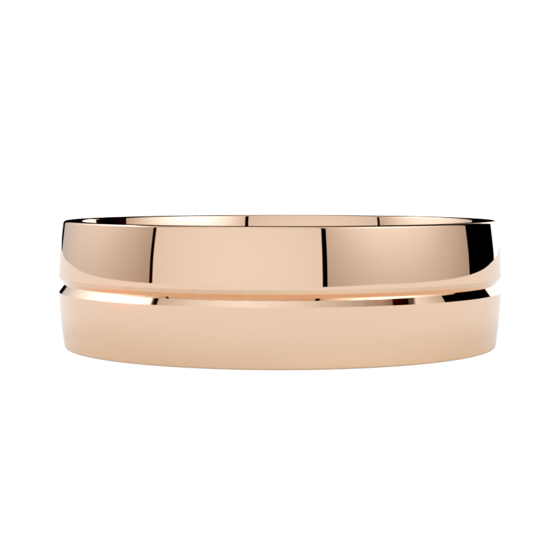 solidne obrączki ślubne złoto różowe 750